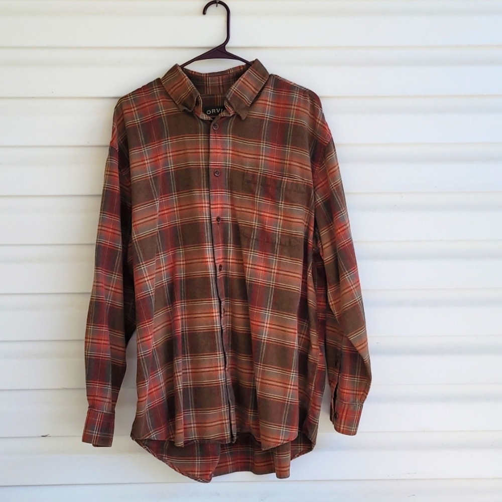 Orvis luxury cotton/merino flannel xl